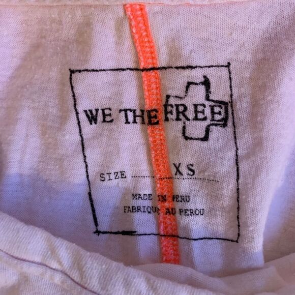 Free People We the Free Cotton Long Sleeve Ombre T-shirt Top Multicolor Size XS - Picture 4 of 5